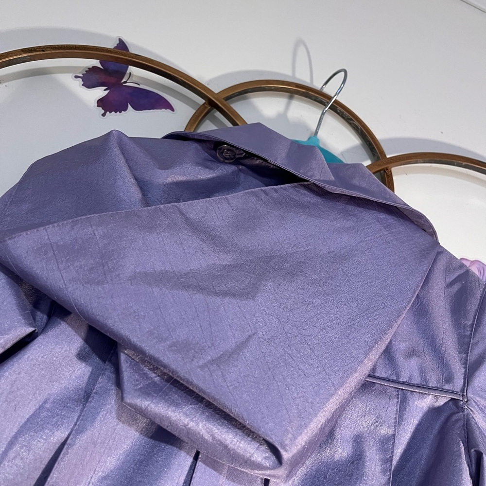 Lavender Embroidered Little. 100% polyester Shell & lining. - Picture 7 of 10